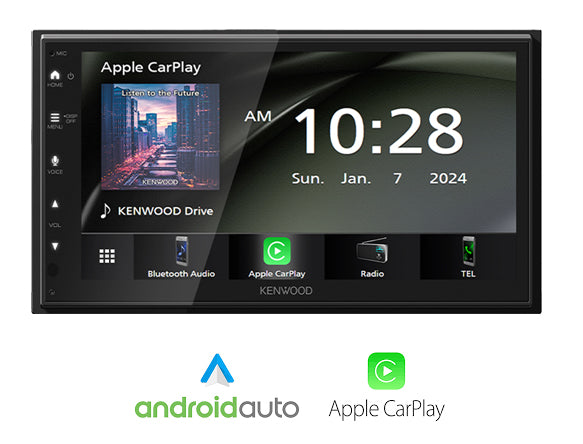 Kenwood DMX4710S Car Video Audio Receiver Digital Media 6.8" Touch Screen Apple CarPlay® & Android Auto™ Ready