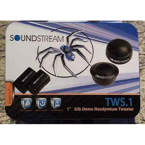 Soundstream Xstream Series TWS.1 110 Watts 1" Soft Silk Dome Tweeter Kit - TuracellUSA
