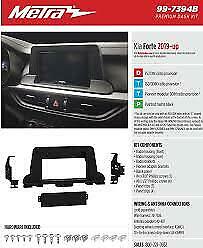 METRA 99-7394B DDIN INSTALL KIT FOR 2019-UP KIA FORTE W/“L” SHAPE CHASSIS DESIGN - TuracellUSA