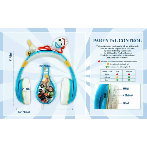 KID-TS140E9 KID DESIGNS Pixar Toy Story Headphones BRAND NEW RETAIL PACKING - TuracellUSA