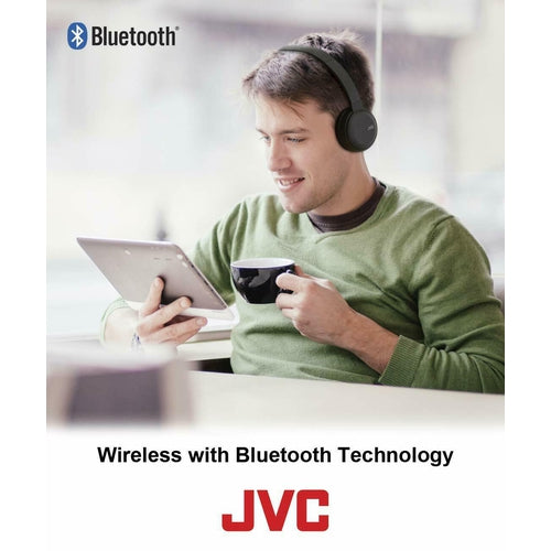 JVC Wireless Flat Foldable On Ear Bluetooth Wireless Headband with Mic - Black - TuracellUSA