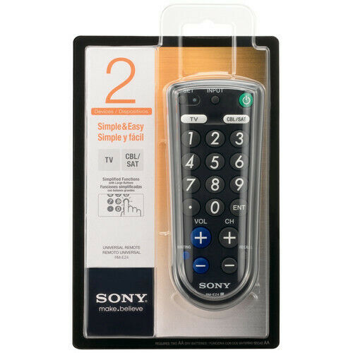 RM-EZ4 Sony 2-Device Universal Remote with Big Buttons NEW - TuracellUSA