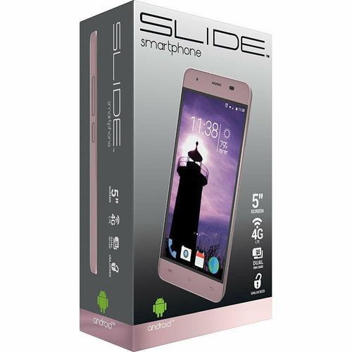 Slide SP5034 Unlocked SMARTPHONE,5.0",4G LTE,Bluetooth DUAL CAM,DUAL SIM,ANDROID - TuracellUSA