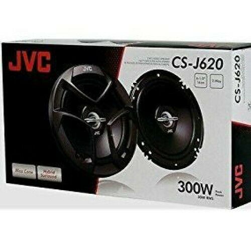 JVC CS-J620 300 w 2-Way 6.5in. Coaxial Car Audio Speakers NEW! - TuracellUSA