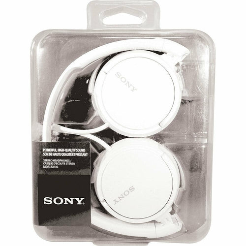 SONY MDRZX110 Lightweight On Ear ZX Series Stereo Headphones Assorted Colors NEW - TuracellUSA