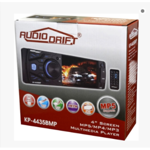 AUDIODRIFT KP4435BMP 4" Screen Multimedia Player Mp5/Mp4/Mp3 M/Fm Pll Radio - TuracellUSA