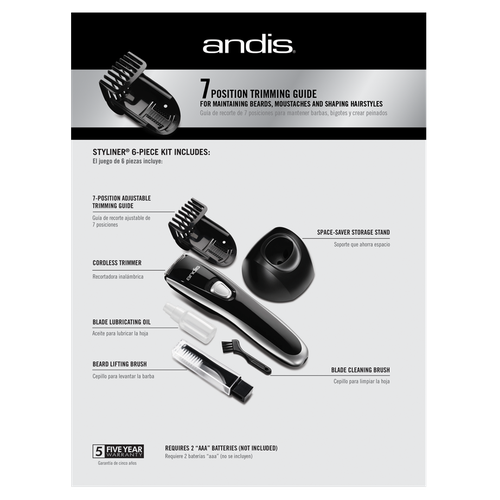 21025 Andis Cordless Styliner Shave 'N Trim Kit BRAND NEW - TuracellUSA