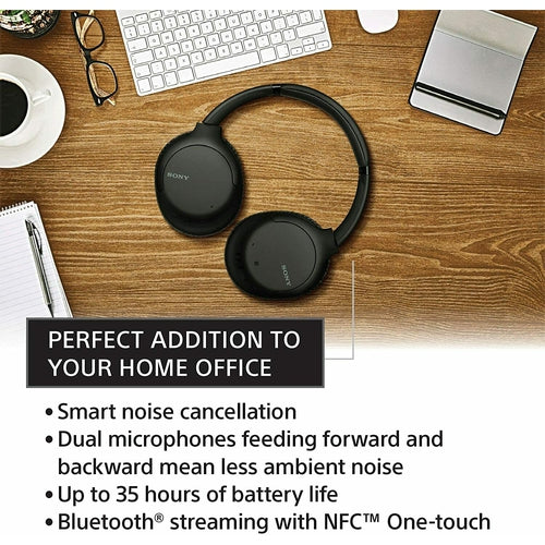 WHCH710NB Sony Noise Cancelling Headphones Wireless Bluetooth with Mic NEW - TuracellUSA