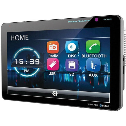 Power Acoustik PD1032B 10.3" Double Din Receiver with Bluetooth & Detachable - TuracellUSA