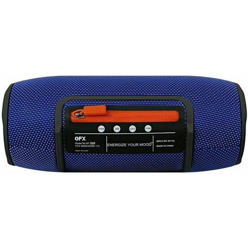 BT220BL QFX Portable Rechargeable Bluetooth Speaker with Carry Strap NEW - TuracellUSA