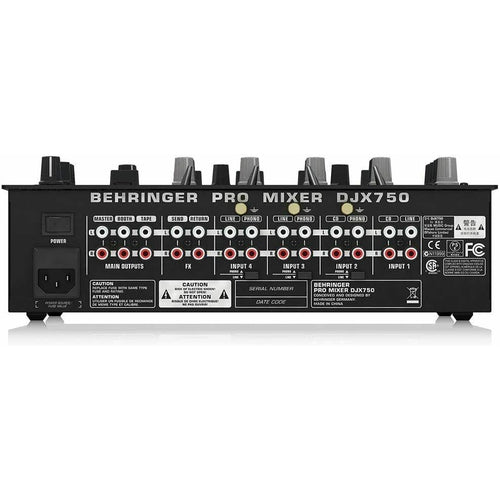 DJX750 Behringer 5-Channel Pro DJ Mixer NEW - TuracellUSA