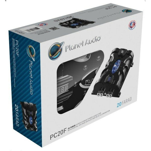 PLANET AUDIO PC20F 20 FARAD Car Audio Power Capacitor Cap Digital LED Display - TuracellUSA