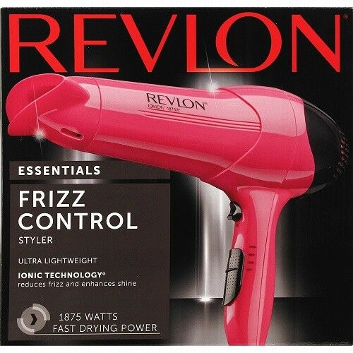 Revlon RV474 Ionic Hair Dryer, Pink, 1875 Watts WITH Concentrator - TuracellUSA
