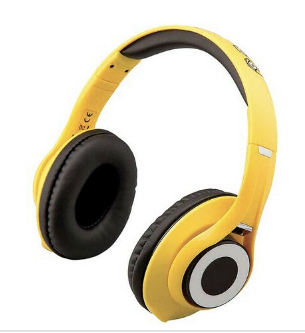 IHOME UIB90MS BT Headphones MINIONS Mic, Aux cable, Voice activation - TuracellUSA