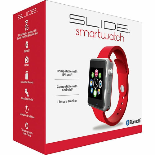 SW300RD SLIDE 1.54 Smart Watch with GSM Phone NEW - TuracellUSA