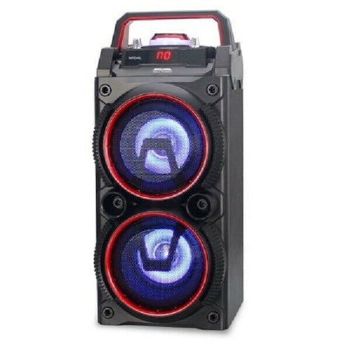 MAX POWER MPD44L Dual 4" Dj Speaker Rechargeable Blue Tooth Usb & Sd REFURB - TuracellUSA