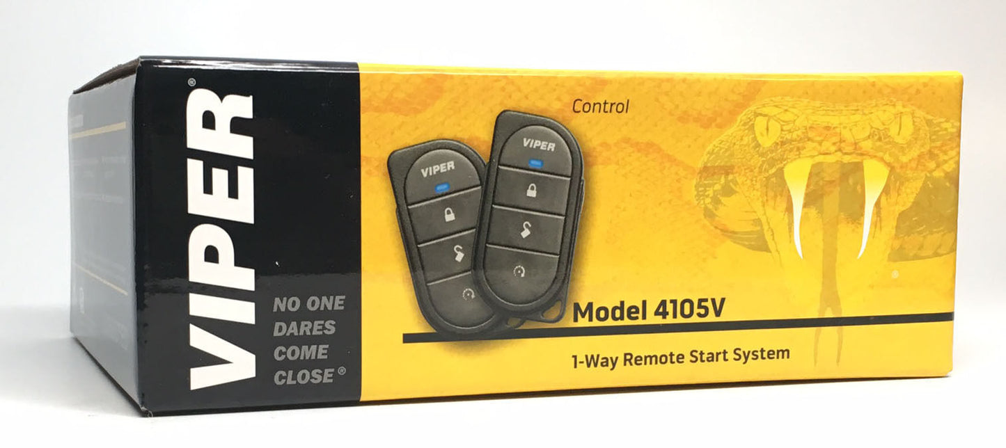Viper 4105V Remote Car Starter 1-Way TWO 4-Button Remotes Keyless w/ ADS-AL-CA