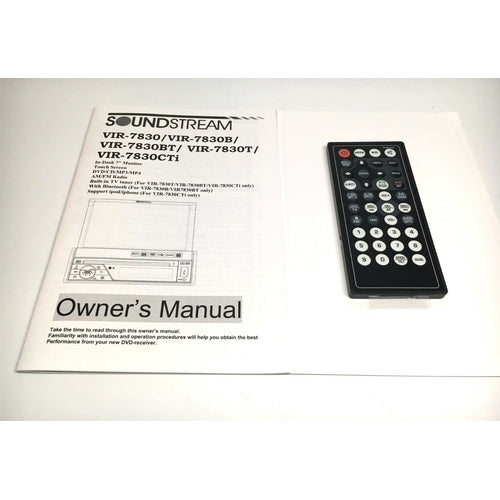 Soundstream VIR-7830B Single-DIN Bluetooth Car Stereo DVD Player w/ 7" LCD Touch - TuracellUSA