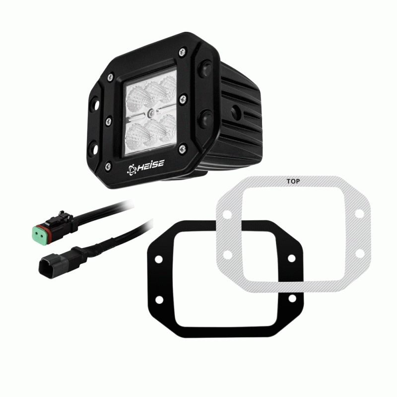 Heise HE-FMCL3 3 INCH 6 LED FLUSH MOUNT CUBE LIGHT