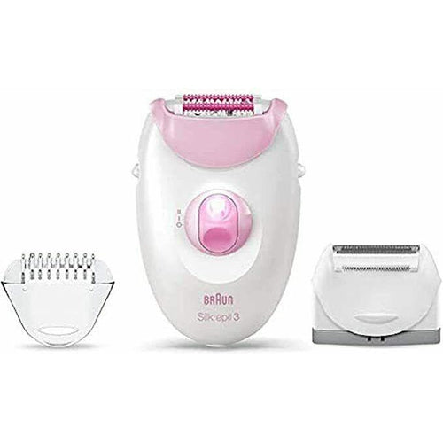 SE3-270 BRAUN Women's Electric Leg Body Shaver Epilator Silk Epil 3 - TuracellUSA