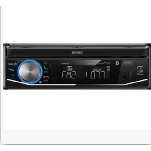 Jensen CMR3710 7" Flip Out Motorized Multimedia Receiver 1 Din Mechless BlueT.. - TuracellUSA