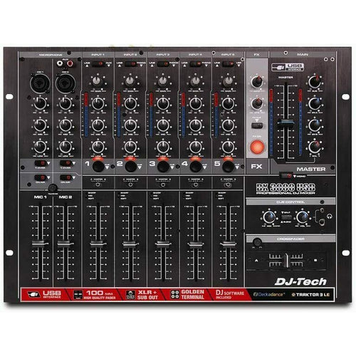 DX3000USB DJ-Tech DJ Mixer 7-Channel / Deckadance LE DJ software BRAND NEW - TuracellUSA