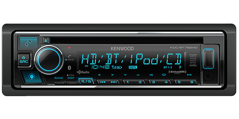 Kenwood KDC-BT782HD Car CD Receiver Bluetooth Alexa HD Radio USB Aux 3 Preout 4V