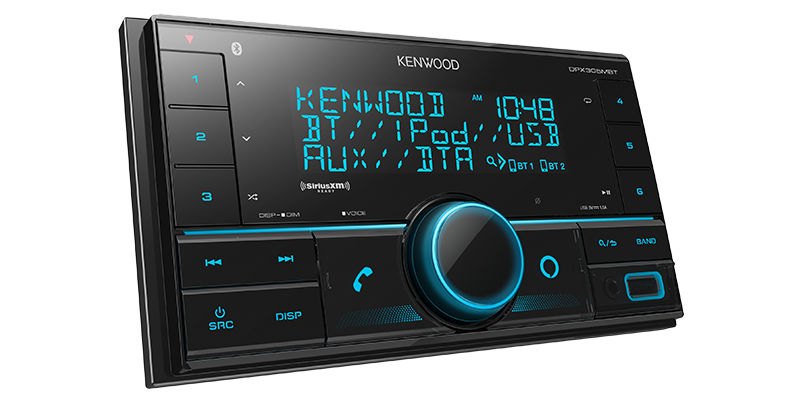 Kenwood DPX305MBT 2-DIN Bluetooth Digital Media Receiver Alexa Built-In USB