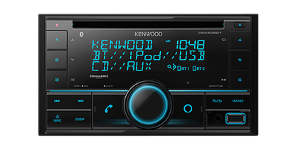 Kenwood DPX505BT 2-DIN Car CD Receiver Bluetooth Alexa USB Aux In 2 Preouts SXM