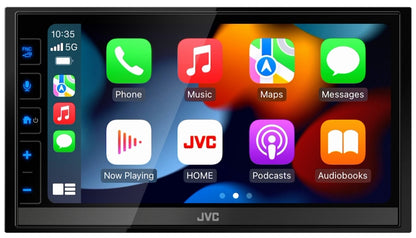 JVC KW-M788BH In Dash Digital Media Receiver 6.8" Screen Apple CarPlay Android Auto USB Mirroring Maestro HD Radio HDMI Bluetooth