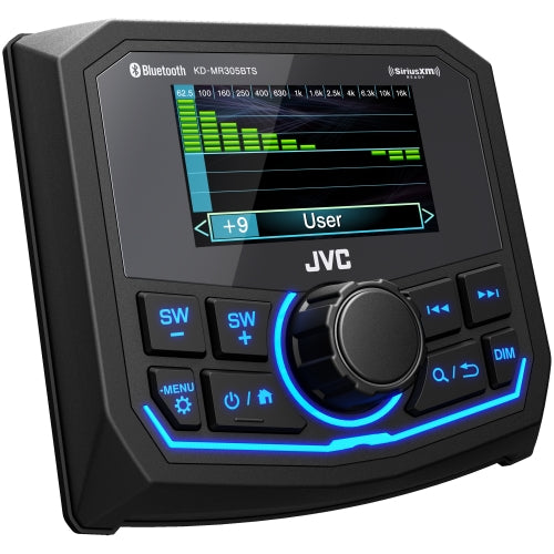 JVC KD-MR305BTS Digital Media Receiver Marine Bluetooth 2.7" Color Display Dust and Waterproof