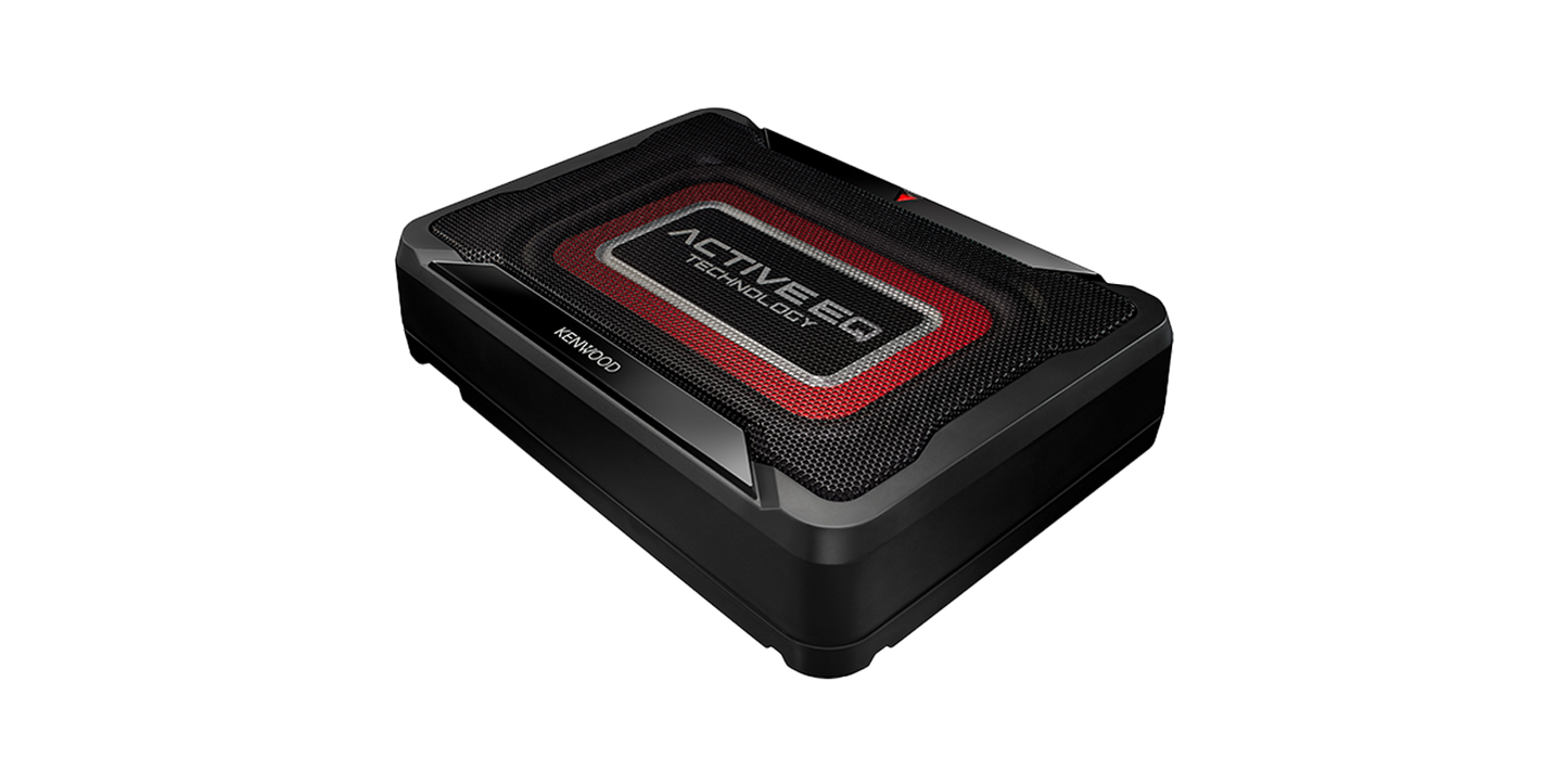 Kenwood KSC-PSW7EQ Compact Powered Subwoofer 160 Watts Wired Remote Control