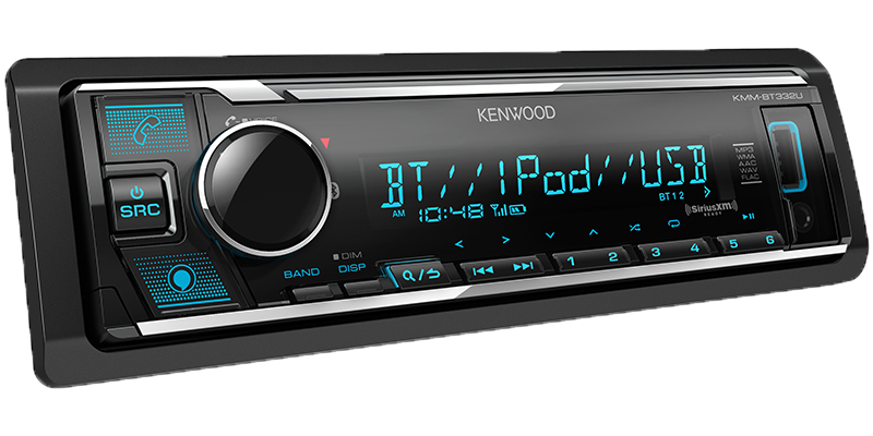 Kenwood KMM-BT332U In-Dash USB AUX AM/FM Radio Bluetooth Digital Media Headunit