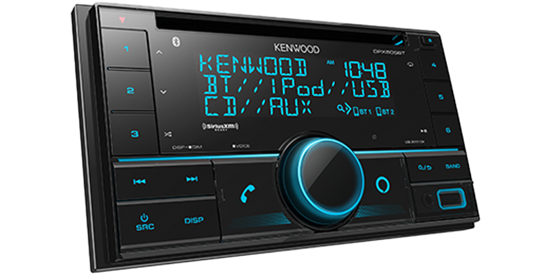 Kenwood DPX505BT 2-DIN Car CD Receiver Bluetooth Alexa USB Aux In 2 Preouts SXM
