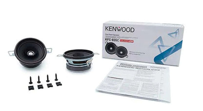 Kenwood KFC-835C 1-Way 3-1/2" Round Speaker System, 40W Max Power PAIR