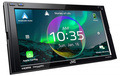 JVC KW-M875BW In Dash Multimedia Car Receiver 6.8" Screen Wireless Carplay and Android Auto