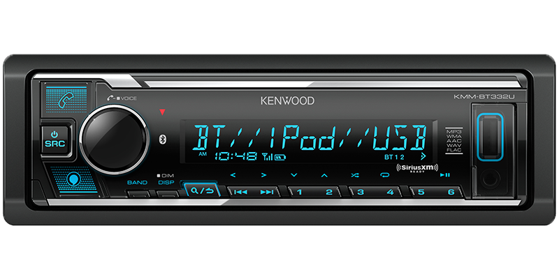 Kenwood KMM-BT332U In-Dash USB AUX AM/FM Radio Bluetooth Digital Media Headunit