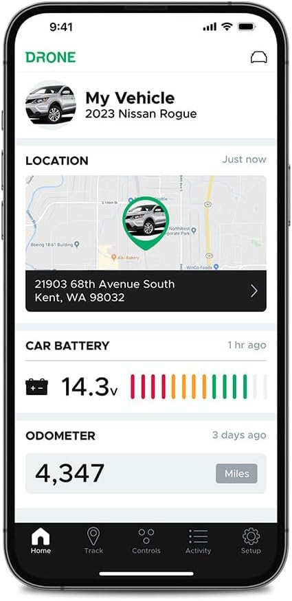 Compustar CSX2WQ900-A ALARM SYSTEM ONLY 2Way Remote and Drone Module