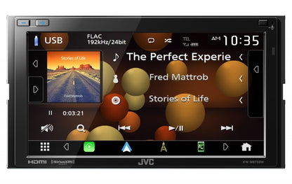 JVC KW-M875BW In Dash Multimedia Car Receiver 6.8" Screen Wireless Carplay and Android Auto