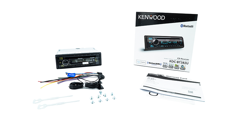 Kenwood KDC-BT382U CD Car Receiver Bluetooth Alexa Front USB & AUX In 3 Preouts