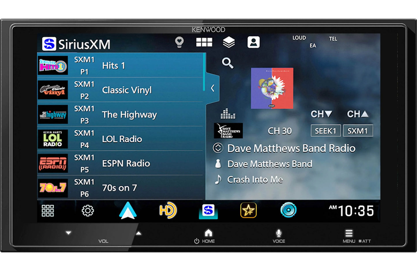 Kenwood DMX8710S Monitor with Receiver 6.92" Digital Multimedia Receiver CarPlay Android Auto