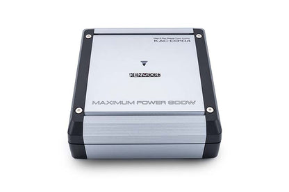 Kenwood KAC-D3104 Class D 4-Channel Car Audio Amplifier 600 Watts Max Power