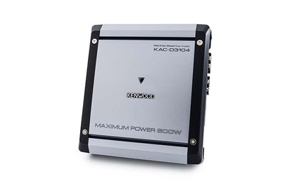 Kenwood KAC-D3104 Class D 4-Channel Car Audio Amplifier 600 Watts Max Power