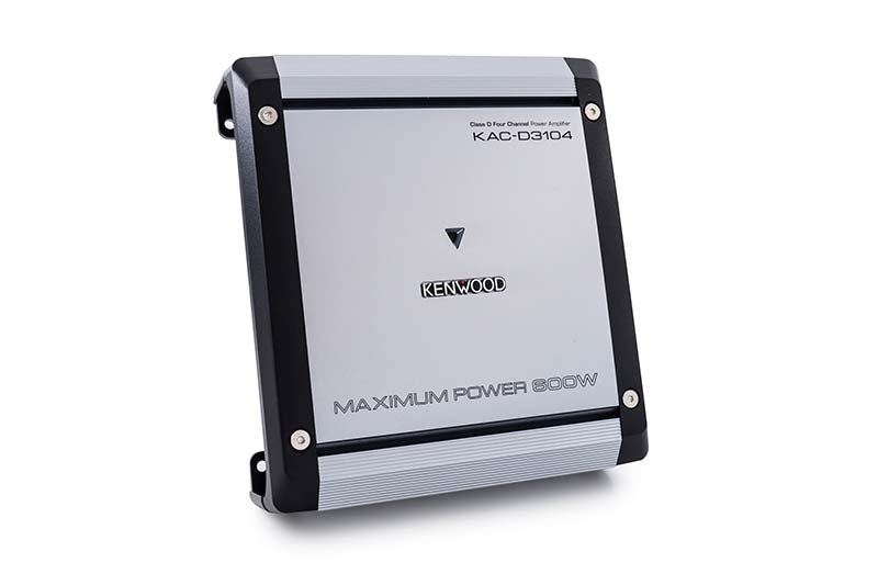Kenwood KAC-D3104 Class D 4-Channel Car Audio Amplifier 600 Watts Max Power