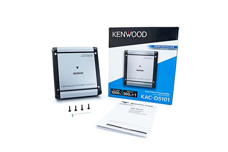 Kenwood KAC-D5101 Class D Mono Car Audio Amplifier 1000 Watts Max Power
