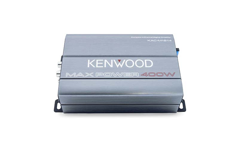 Kenwood KAC-M1814 Compact 4-Channel Digital Amplifier 400 Watts - Marine, Auto, ATV, Motorcycle