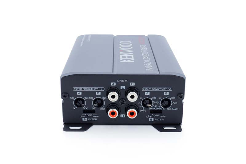 Kenwood KAC-M1814 Compact 4-Channel Digital Amplifier 400 Watts - Marine, Auto, ATV, Motorcycle