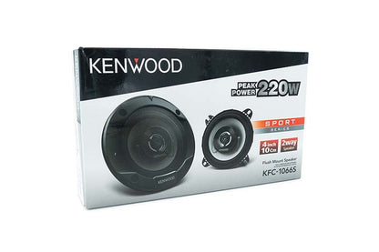 Kenwood KFC-1066S  4" Coaxial Speakers for Car Audio 220W Peak - Pair