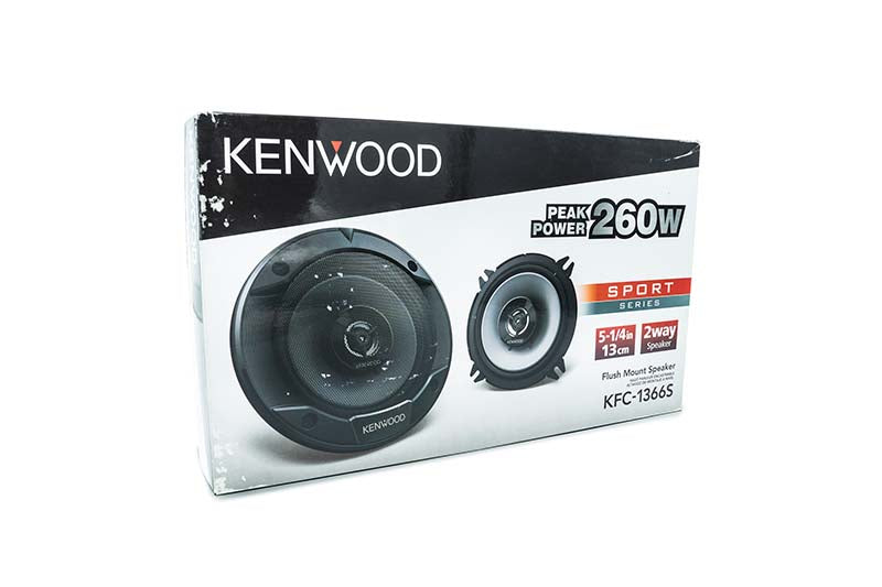 Kenwood KFC-1366S Pair 5.25" Car Audio Speakers 260W Peak Power