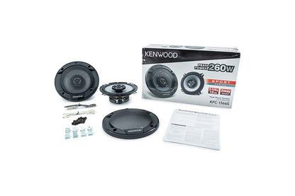 Kenwood KFC-1366S Pair 5.25" Car Audio Speakers 260W Peak Power